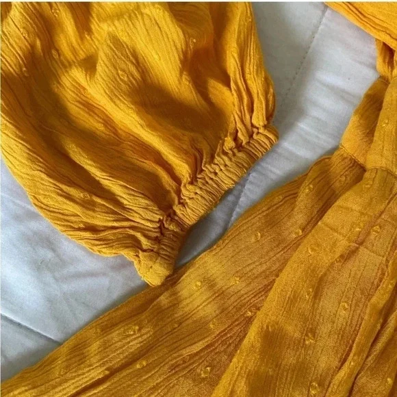 Revolve Amuse Society Georgie mustard yellow dress - Picture 8 of 12